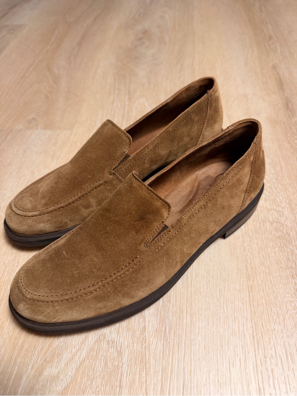 Paul Green Shelby Loafers Brown Suede Leather Shoes Us 7.5 Uk 5 Made Austria